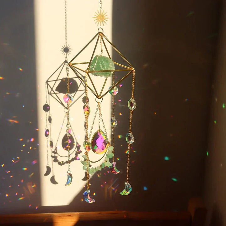 BowLift | AuraBloom Crystal Sun Catcher | Healing Crystal | Feng Shui Decoration | Positive Energy for Home