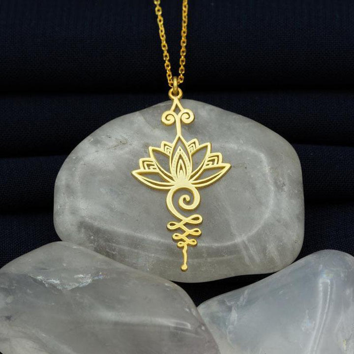 BowLift | Lotus Unalome Yoga Necklace