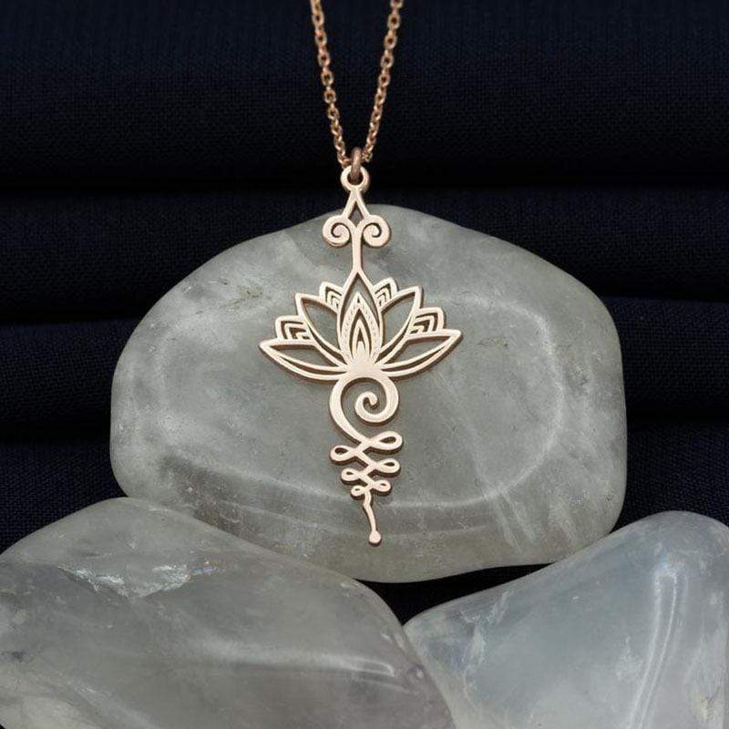 BowLift | Lotus Unalome Yoga Necklace
