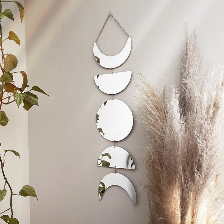 BowLift | Moon phases mirror wall hanging