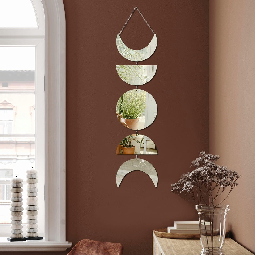 BowLift | Moon phases mirror wall hanging