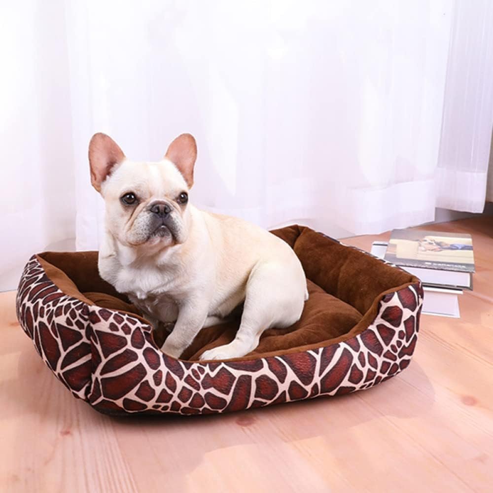 WildComfort • Plush Leopard Print Bed - Dog Bed - BowLift