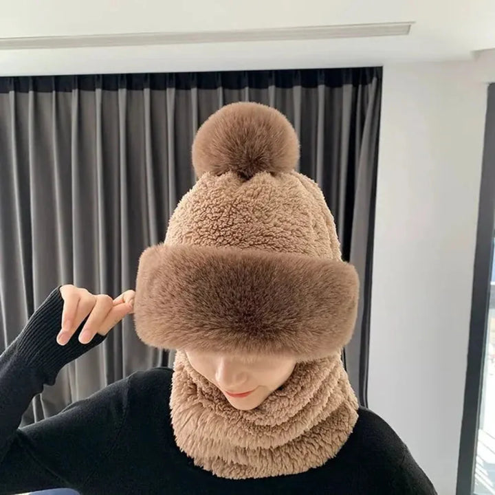 BowLift | Winter Faux Fur Beanie Scarf Set