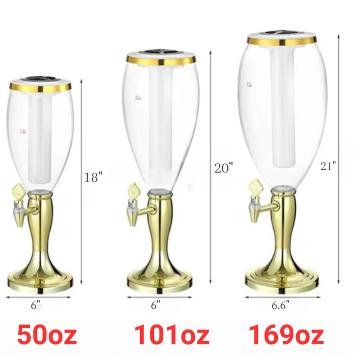 Wine Cannon Double Head Draft Beer Cannon Beer Machine Beer Barrel | Bowlift