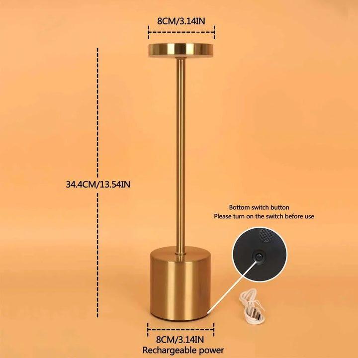 BowLift | Wireless Metal LED Table Lamp - LumiMetal
