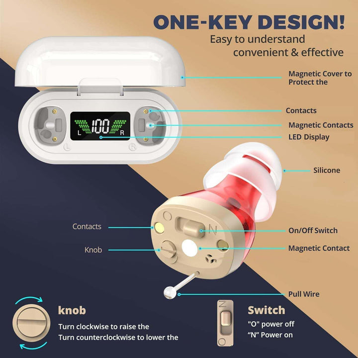BowLift | Wireless rechargeable hearing aids
