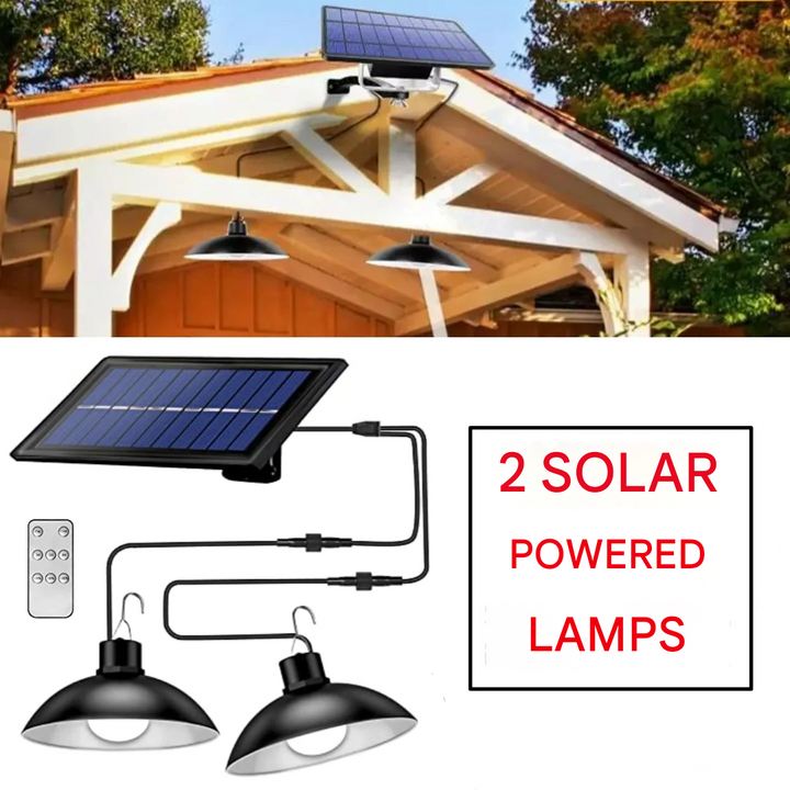 BowLift | Wireless Solar LED Lamp Set with Remote Control – TwinRay