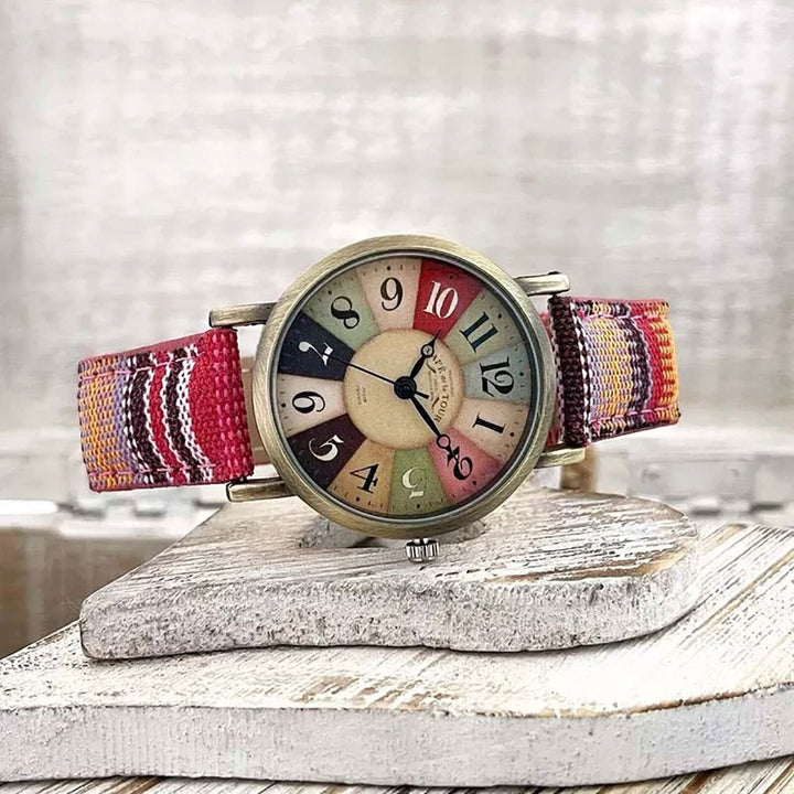 BowLift | Unisex Retro Quartz Watch with Canvas Strap