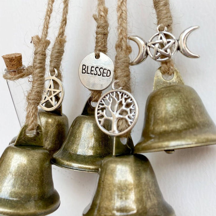 BowLift | WitchBubble – Handmade protective pendant with bells & magic charms for spiritual harmony