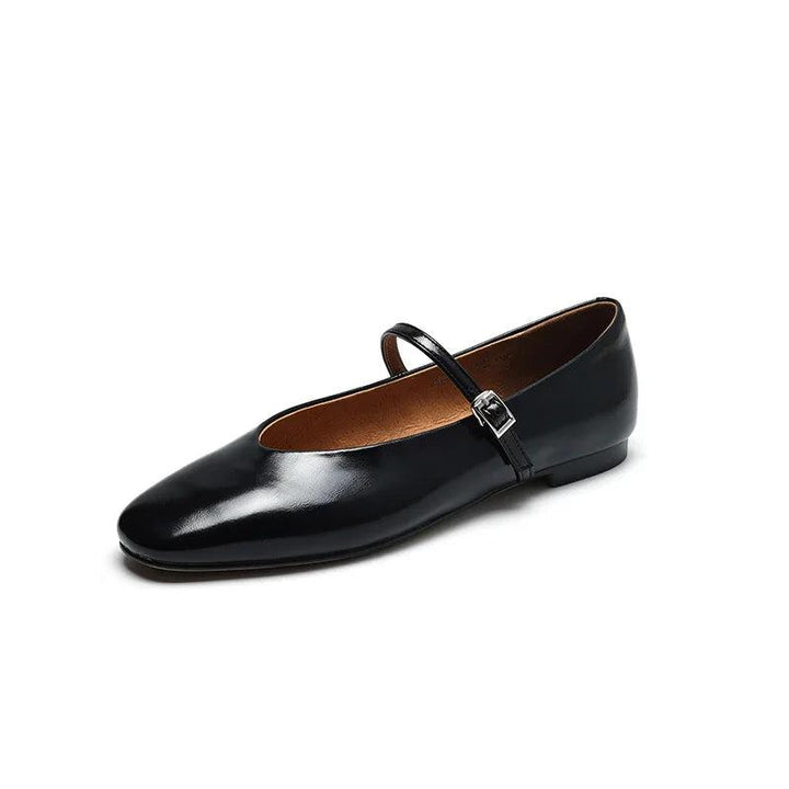 BowLift | Casual shoes: Distinctive comfortable ballerinas - Leather retro style - TSS158
