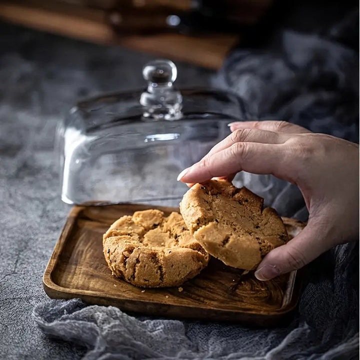 BowLift | Wood and Glass Butter Holder - ButterElegance