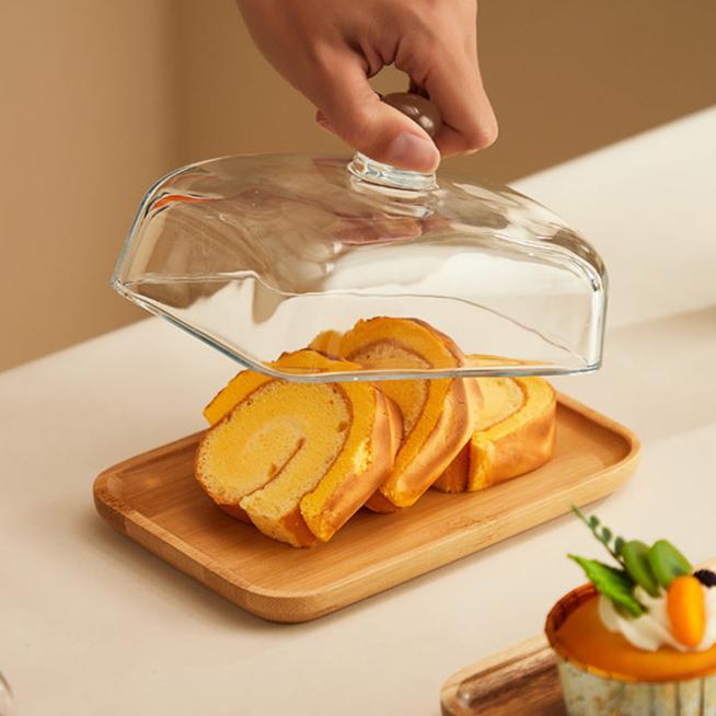 BowLift | Wood and Glass Butter Holder - ButterElegance
