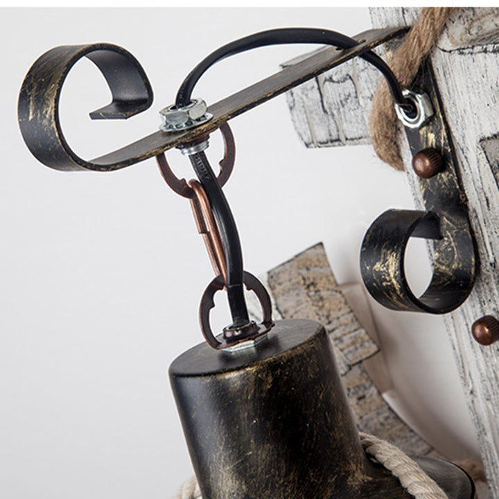BowLift | Wooden Anchor LED Wall Lamp – Nautica