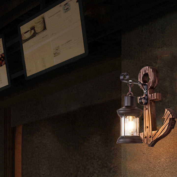 BowLift | Wooden Anchor LED Wall Lamp – Nautica