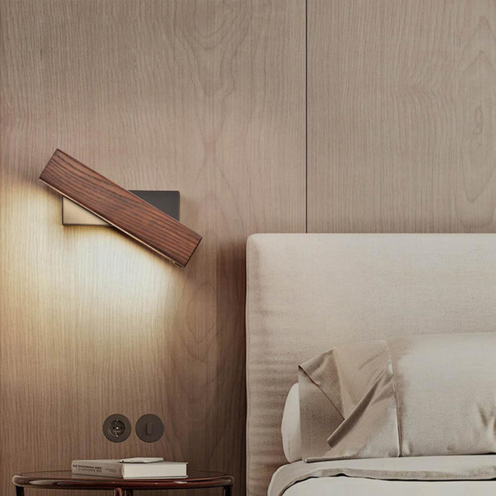 BowLift | Wooden LED Wall Lamp with Rotating Function - Twilight Pivot