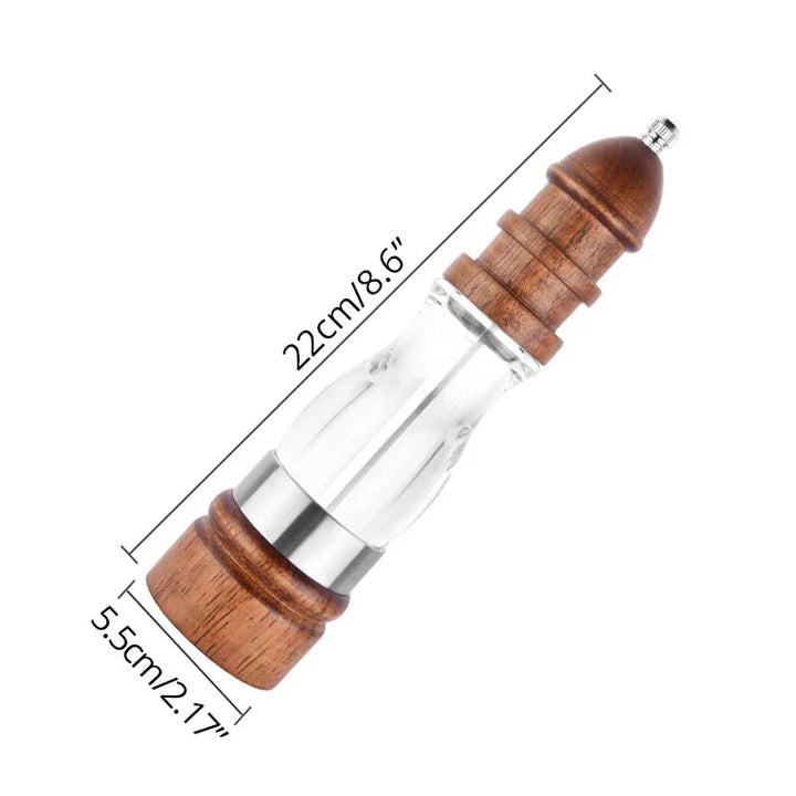 Wooden Salt and Pepper Grinder Set Wood and Acrylic Mills | Bowlift