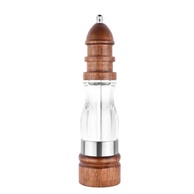 Wooden Salt and Pepper Grinder Set Wood and Acrylic Mills | Bowlift
