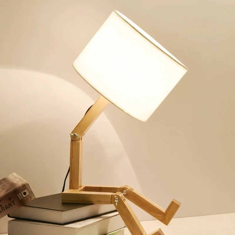 BowLift | Wooden Table Lamp with Book Holder - RutanFlex