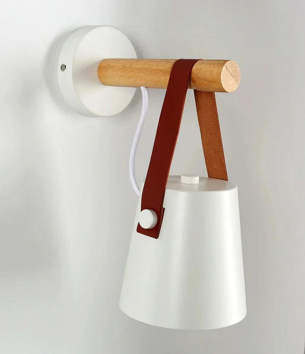 BowLift | Wooden Nordic Wall Lamp – Minimalist Hanging Light Fixture