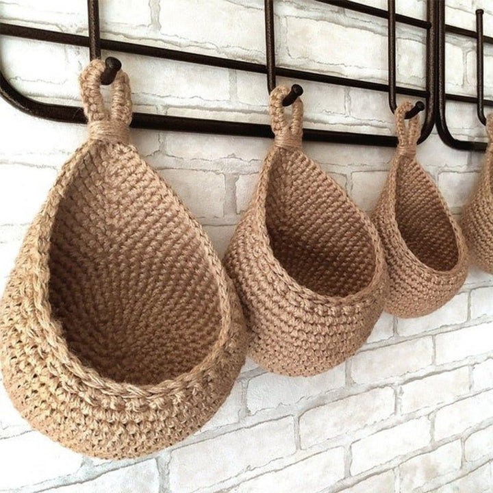 Woven Hanging Storage Baskets Bowlift