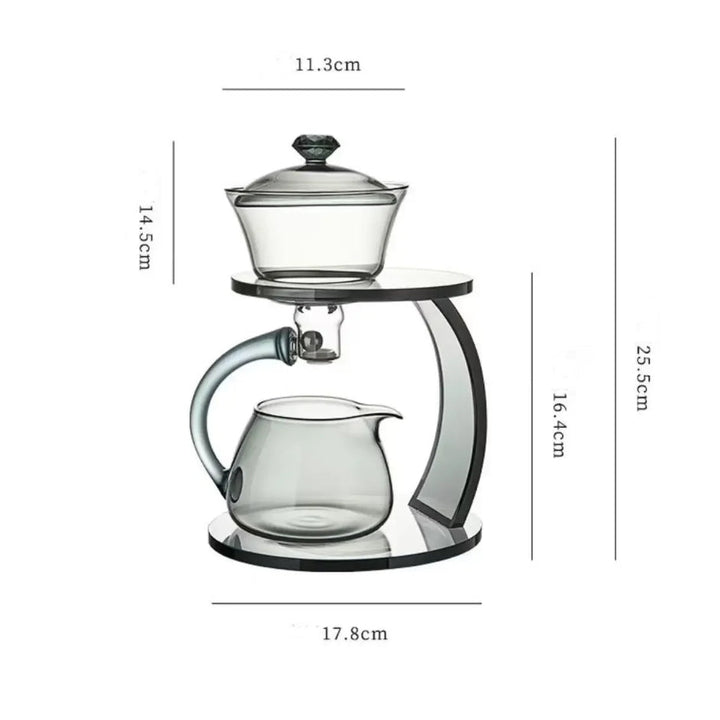 BowLift | Smooth Arch Glass Magnetic Teapot Set