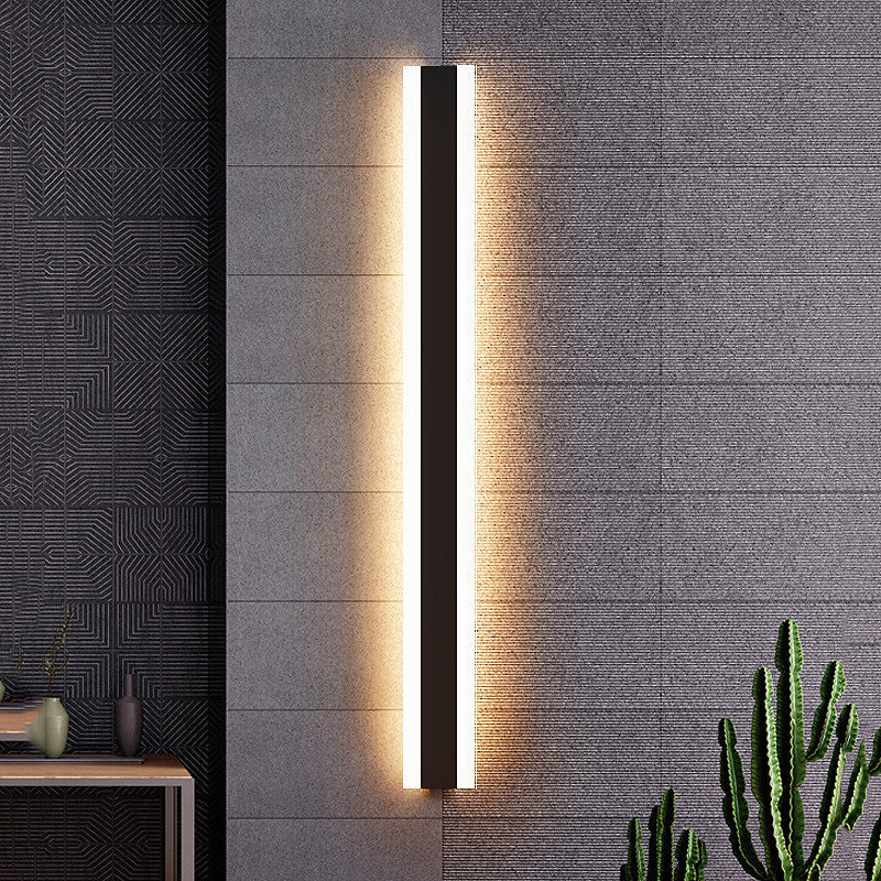 LED Outdoor Long Wall Lamp Bowlift