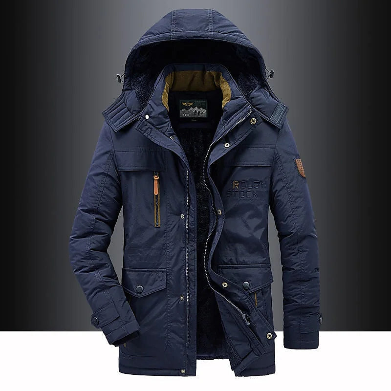 Casual Padded Parka Jacket - Warm Insulated Winter Coat