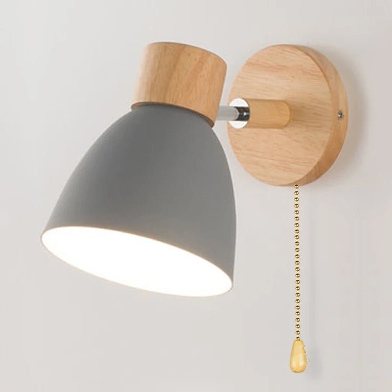 BowLift | CALMARA – Nordic Wooden Wall Lamp with Ambient Lighting
