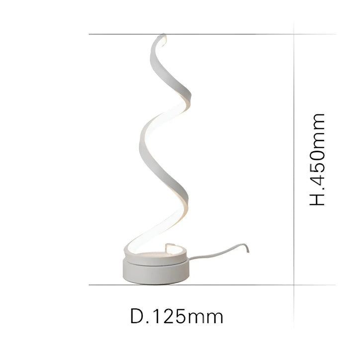 BowLift | Elegant Spiral Glow LED Desk Lamp – Energy Efficient, Sustainable & Eye-Friendly Design