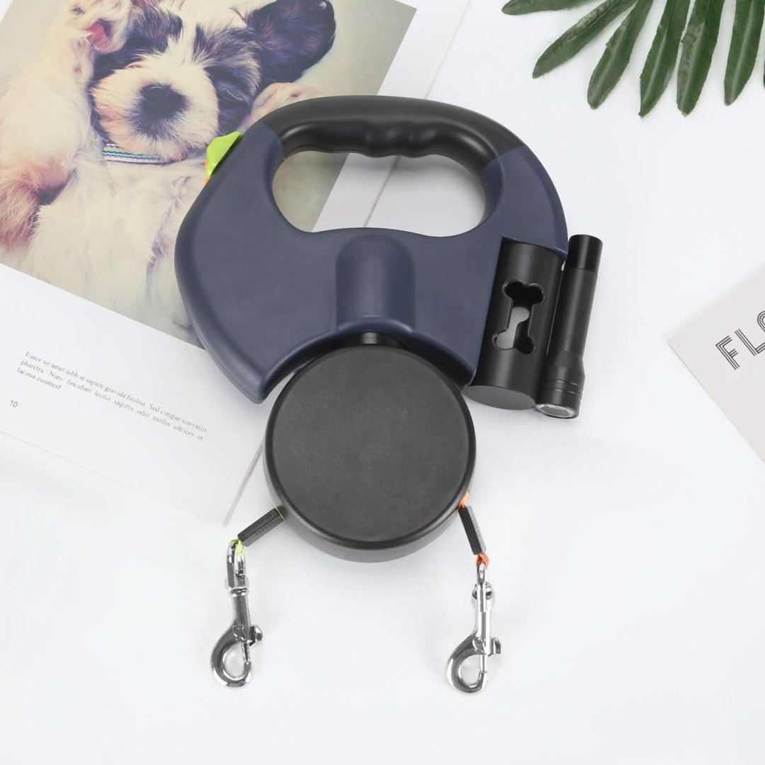 BowLift | PROPET DUO – Retractable leash for two dogs with LED light for safe walks
