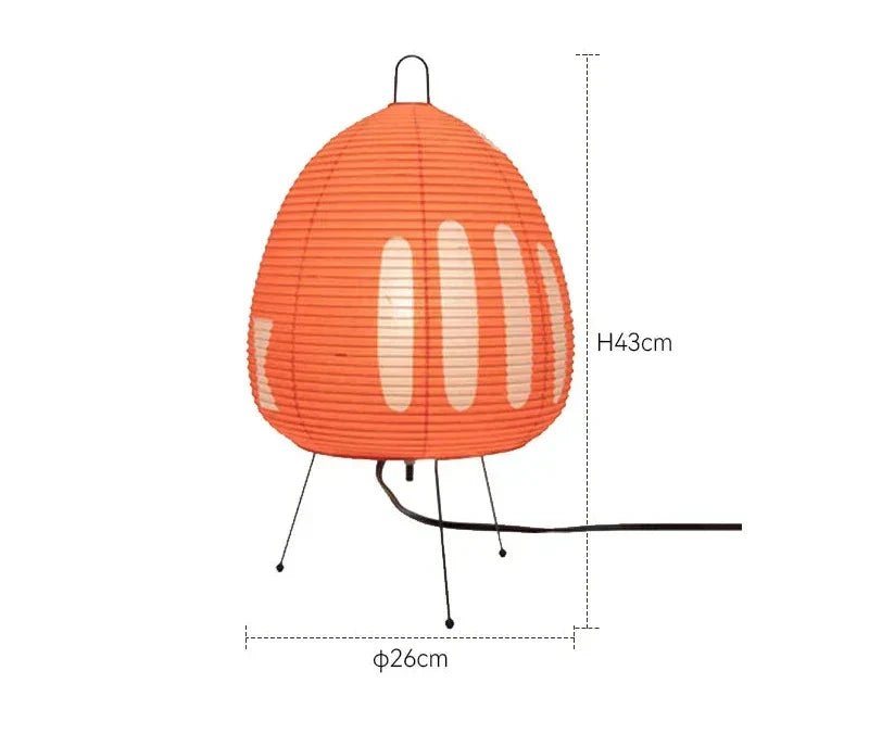 BowLift | Zenora – Rice paper table lamp in Japanese wabi-sabi design