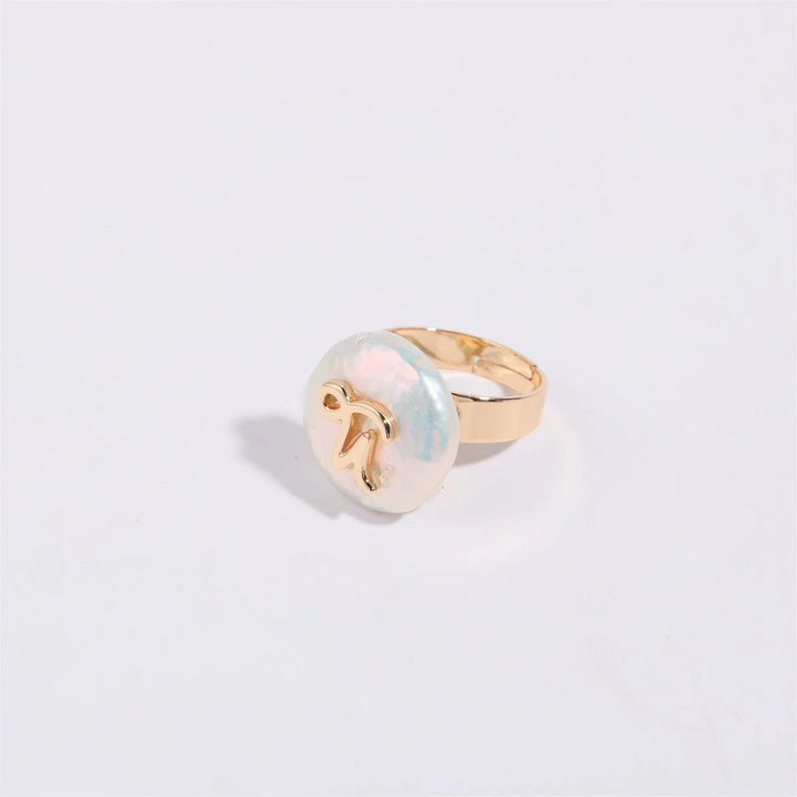 BowLift | Zodiac Sign Large Pearl Statement Ring