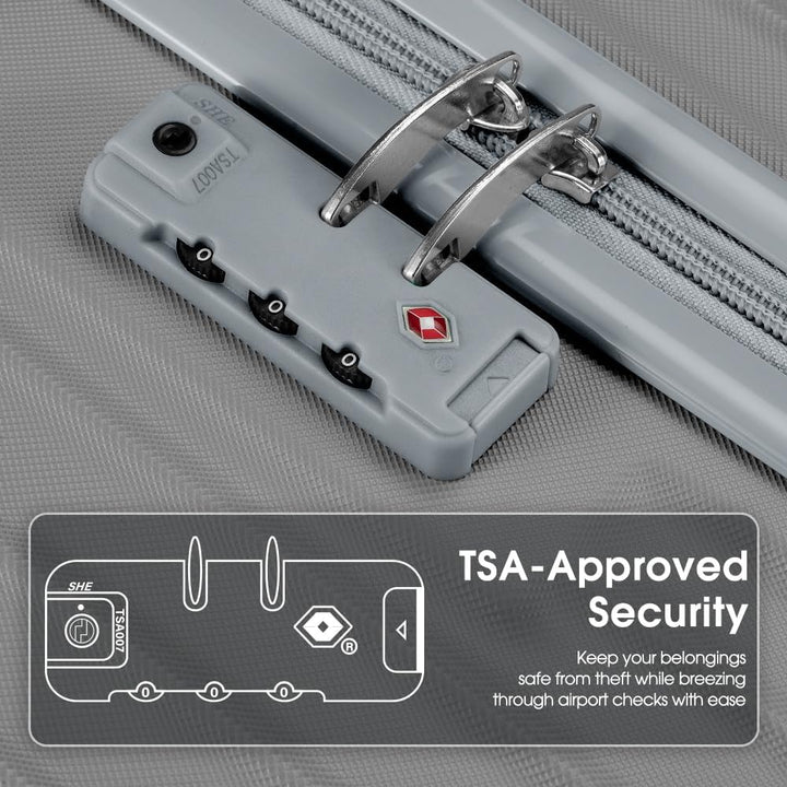 ABS Hard Shell Luggage with Spinner Wheels & TSA Lock | Bowlift