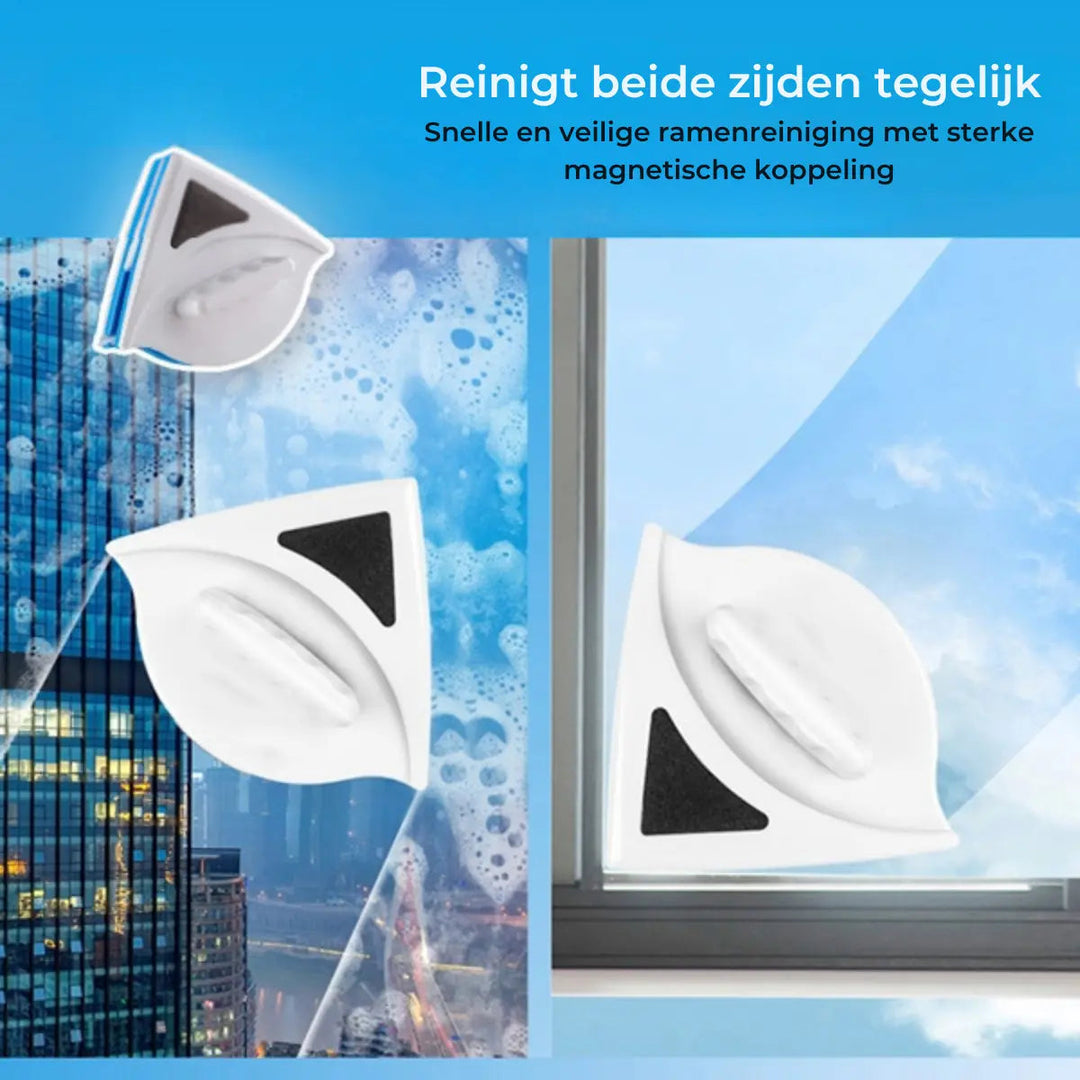 BowLift | Magnetic Window Cleaner — double-sided glass cleaning device with safety lock